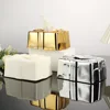 Creative Plastic Tissue Box,Living Room, Bedroom, Bathroom Decoration Paper Drawer, High-end Hotel Restaurant Napkin Storage Box 1