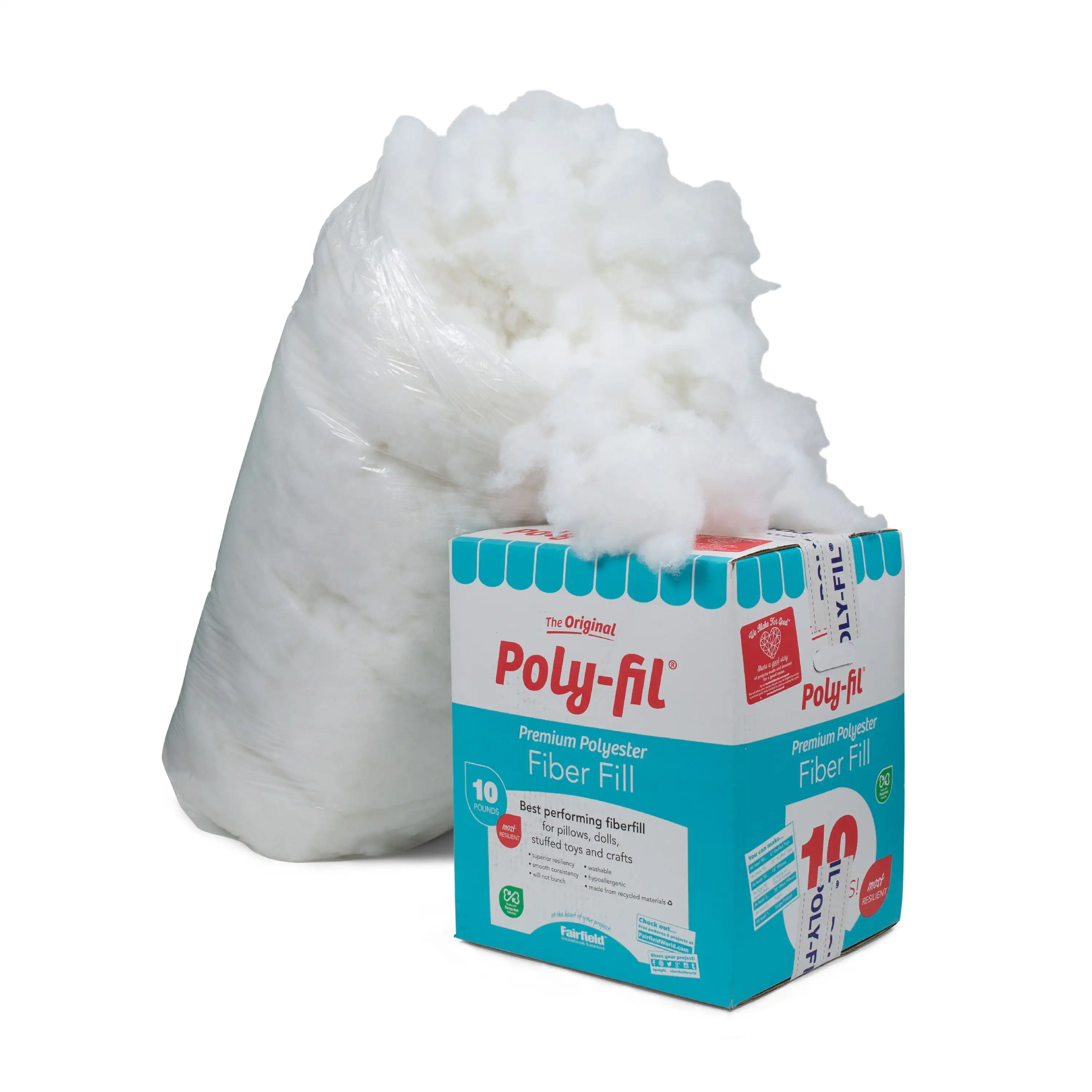 20 Pound Box Poly-Fil&reg; Premium Polyester Fiber Fill