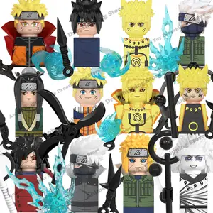 Naruto mini ação brinquedo sasuke sakura kakashi obito jiraiya tsunade  anime bonecas figuras dos desenhos animados montar blocos presente de  aniversário do miúdo - AliExpress