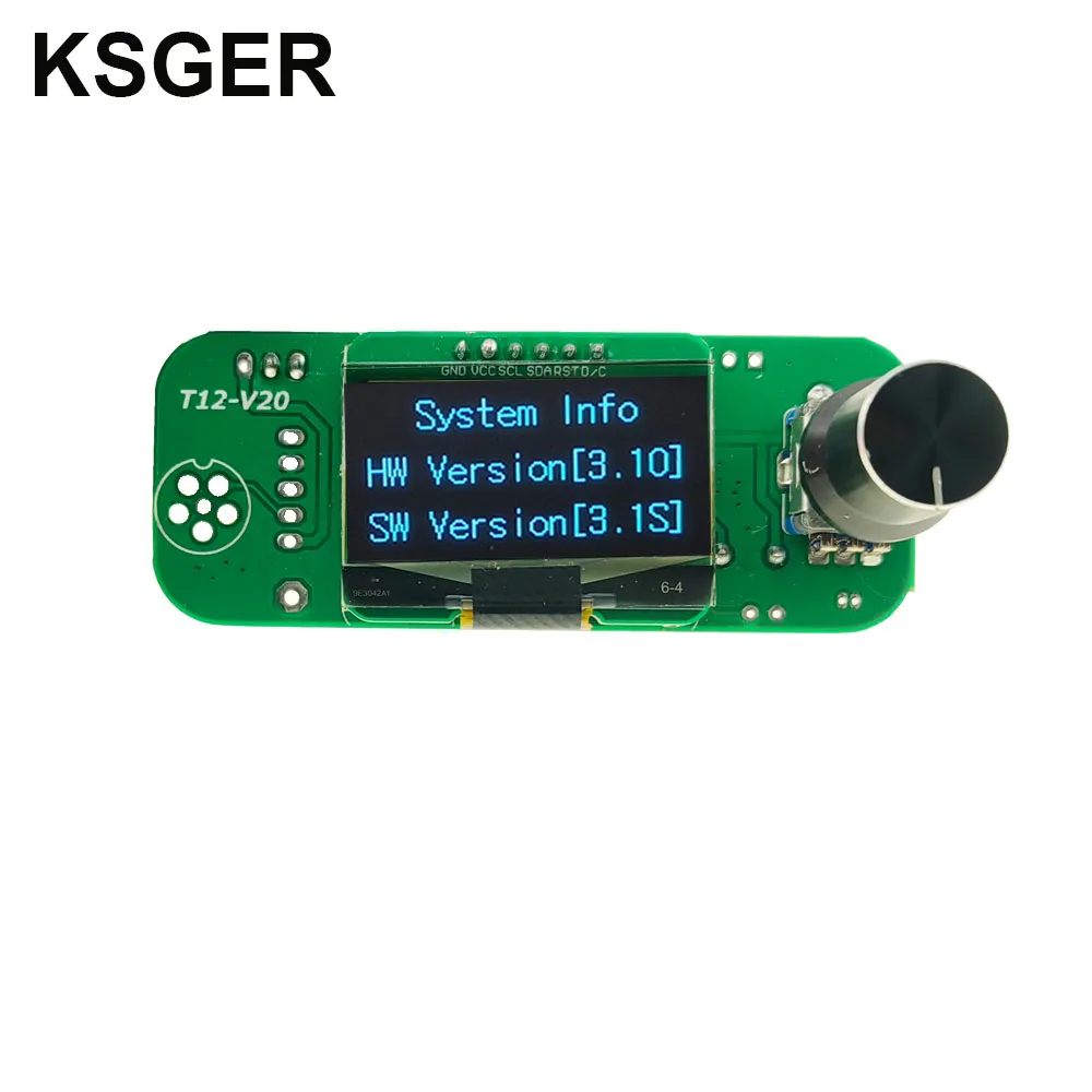 KSGER V3.1S OLED T12 Solder Iron Temperature STM32 Controller Welding Tools Electronic Soldering Wake-Sleep Shock 24V72W 3