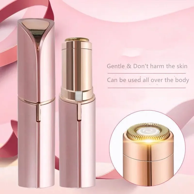 Electric shaver lipstick female facial beard bikini leg hair removal usb rechargeable