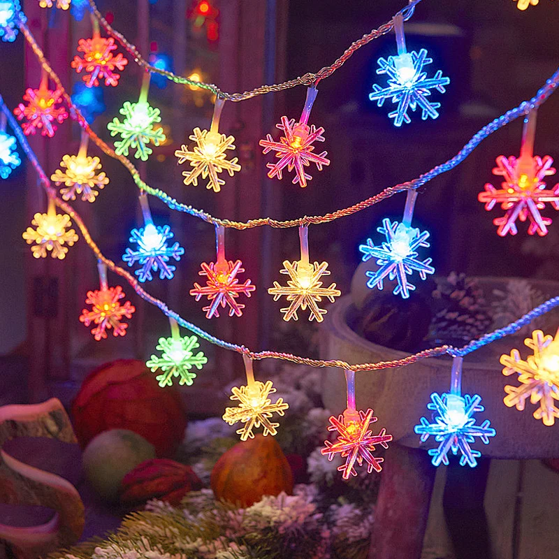 SnowflakeLEDStringFairyLightGarlandHomeChristmasLightsWedding