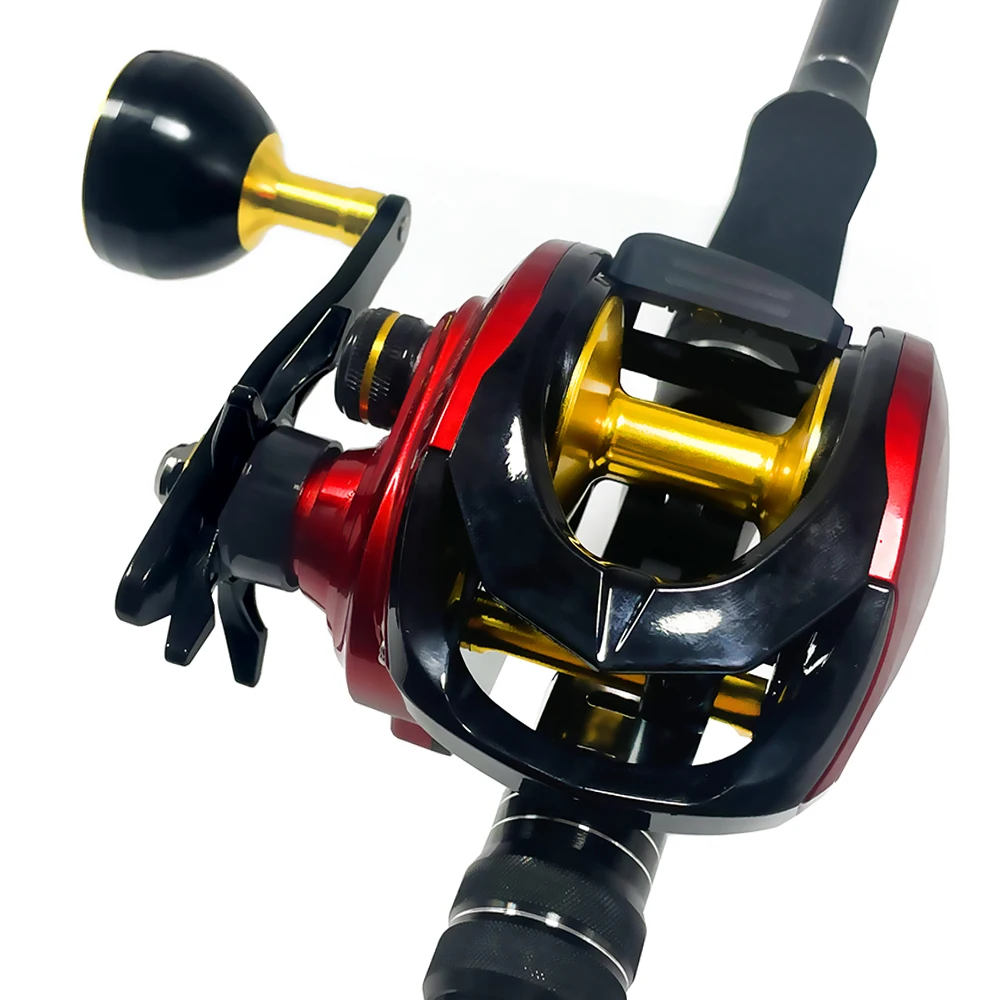 

Saltwater Fishing Wheel Big Game Bait Casting Reel Light Weight 15kg Max Drag 8+1 BB 6.4:1 Carbon Fiber Body+Metal Jigging Reels