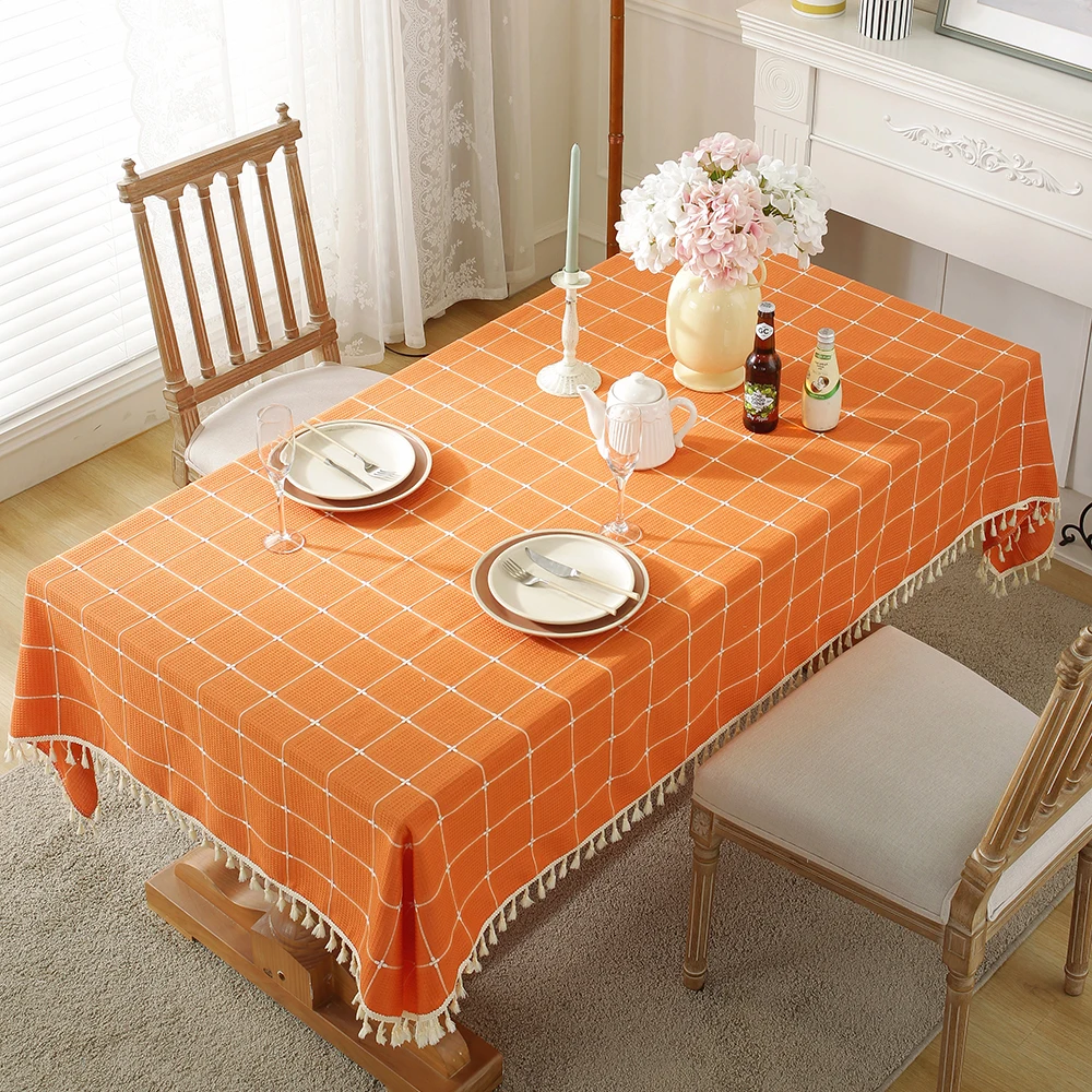 

Modern simple small fresh tablecloth decorative blanket table cloth coffee table cloth tablecloth bedside table dust waffle spot
