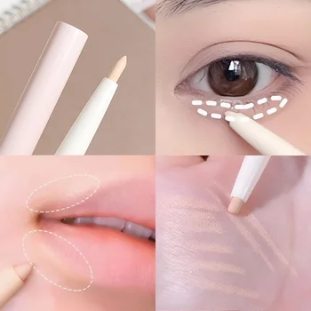 Penna correttore viso e occhi a 3 colori Penna contorno naturale perfetta Matita labbra morbida a base d'acqua Facile da applicare Trucco illuminante viso