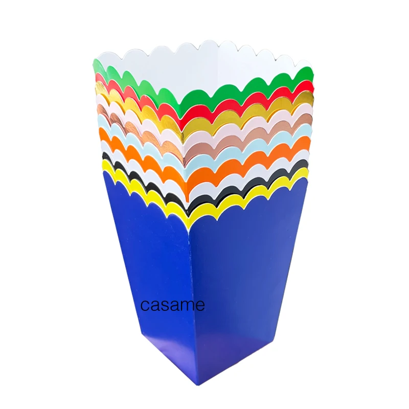 12-teilige Popcorn-Boxen – Süßigkeitenschachteln aus Papier für Partys, Hochzeiten und Geburtstage – Behälter für Snacks und Leckereien – Kinder-Bir