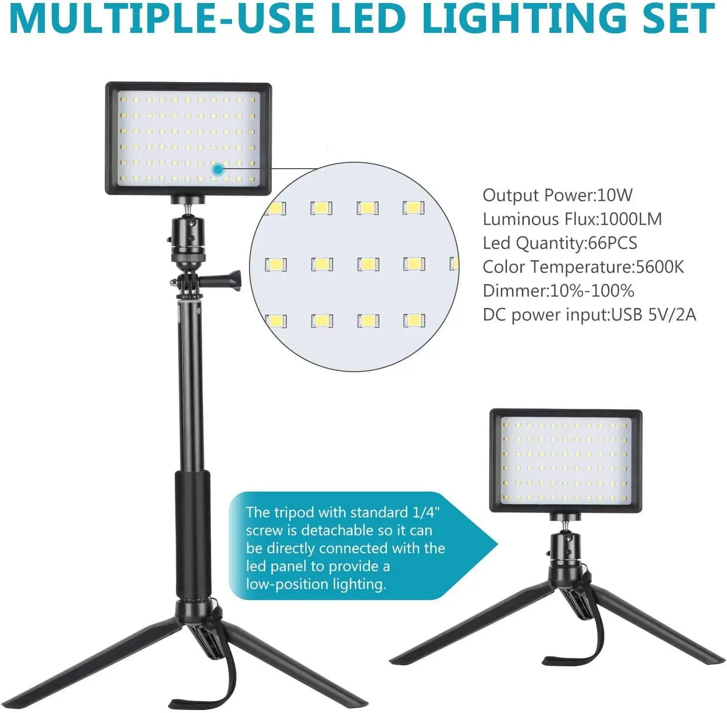 Multi-Light Source VLOG Fill Light Camera Video Light Color Card Color Three Primary Flat Panel USB Charging fill light