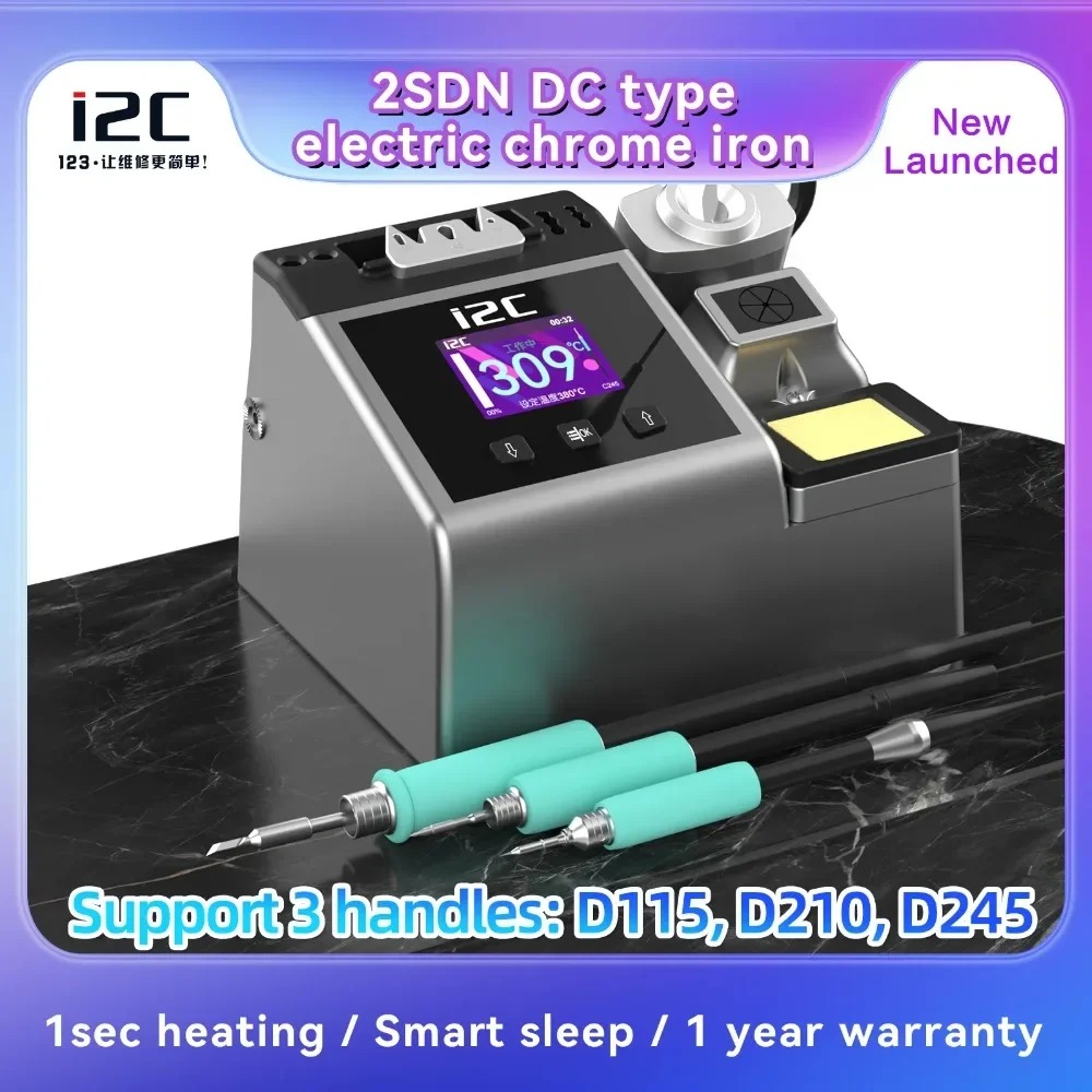 I2C 2SDN Nano Soldering Station Compatible With C210/115/245 Solder Tips Temperature Control Auto Sleep For PCB Welding Repair