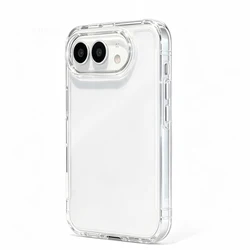 Premium Clear Bumper Hard Acrylic Phone Case - Luxury Transparent & Non - Yellowing Back Cover - iPhone Duo (Clear)