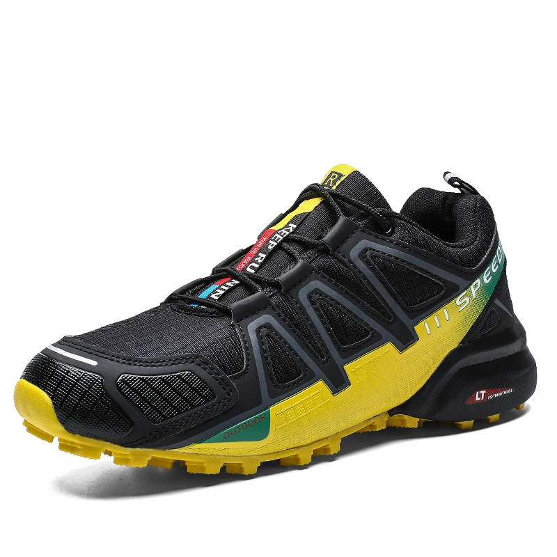 

2023 New Mountaineering Shoes Men's Mesh Breathable Hiking Shoes Outdoor Forest Off-road Shoes Mountain Cycling Sports Shoes