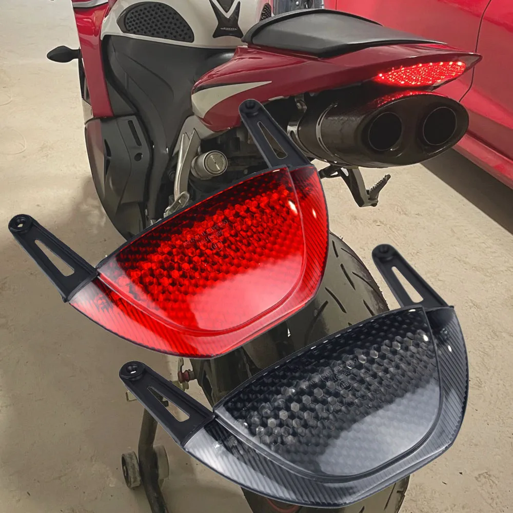 Fanale posteriore a LED per moto con lente fumé Lampada