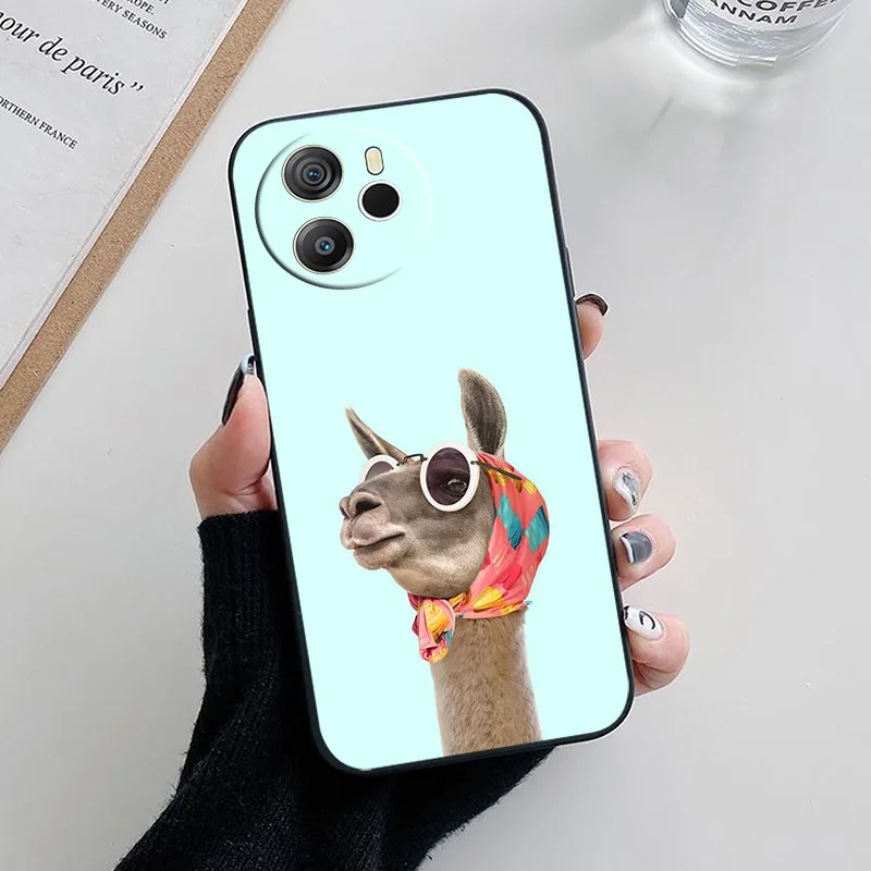 Cute Cartoon Soft Silicone Back Case - Fashionable Phone Cover Etui s