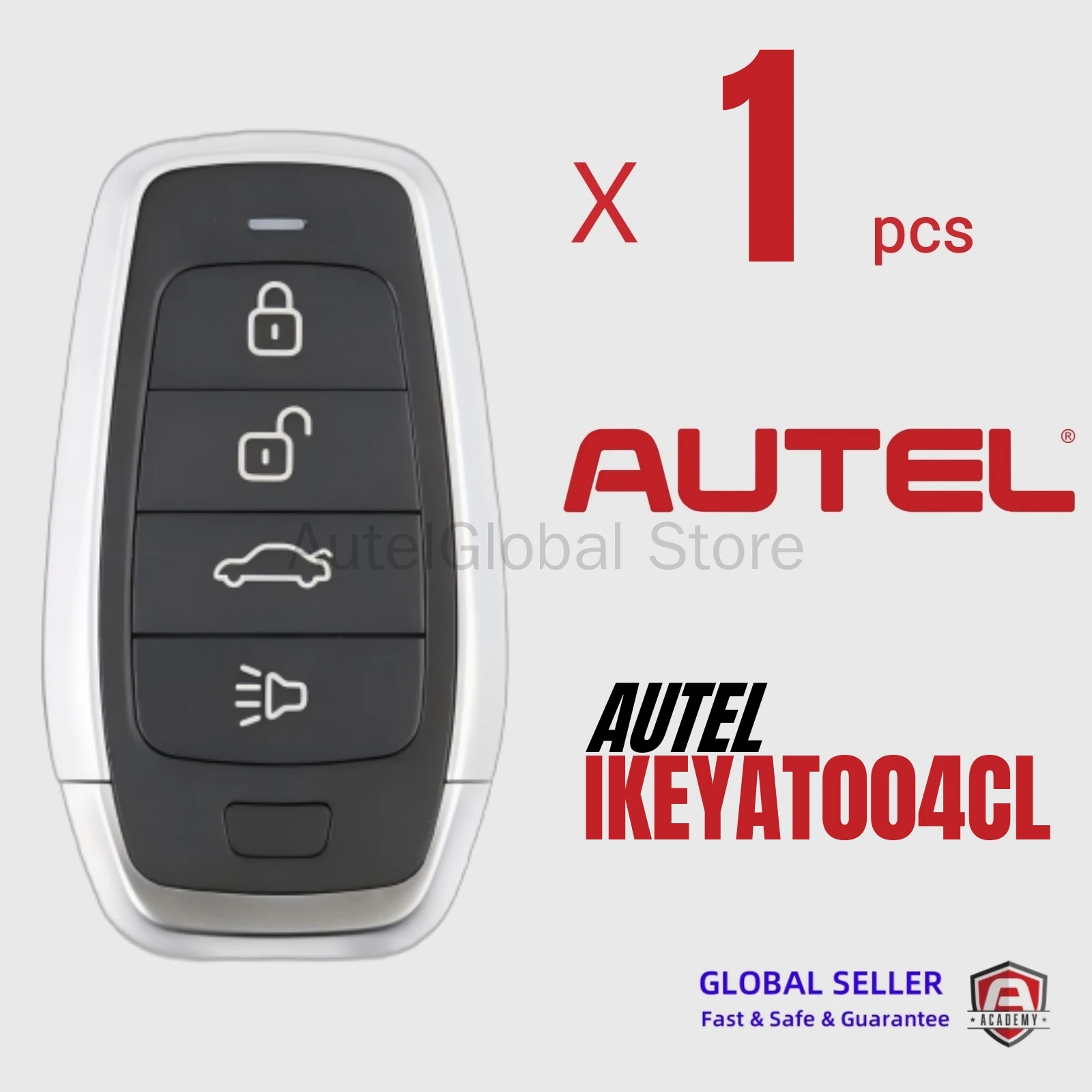 1ชิ้น autel AT004CL สากลสมาร์ทคีย์ระยะไกล4ปุ่ม autel สมาร์ทคีย์สำหรับ autel สมาร์ทคีย์สำหรับ KM100 IM508 IM608