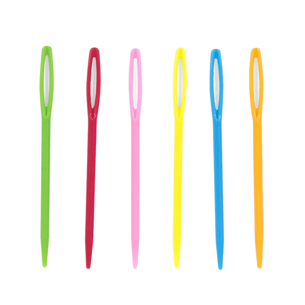 

Large Eye Colorful Safety Lacing Yarn Sewing Learning for DIY Sewing Crafts 40pcs