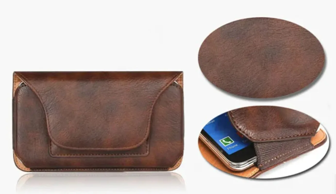 Holster Belt Clip Leather Phone Case Pouch for Xiaomi Pocophone F1,Mi A2 Lite,For Galaxy Note9/J8.ZTE Nubia Z18,Cubot X18 Plus