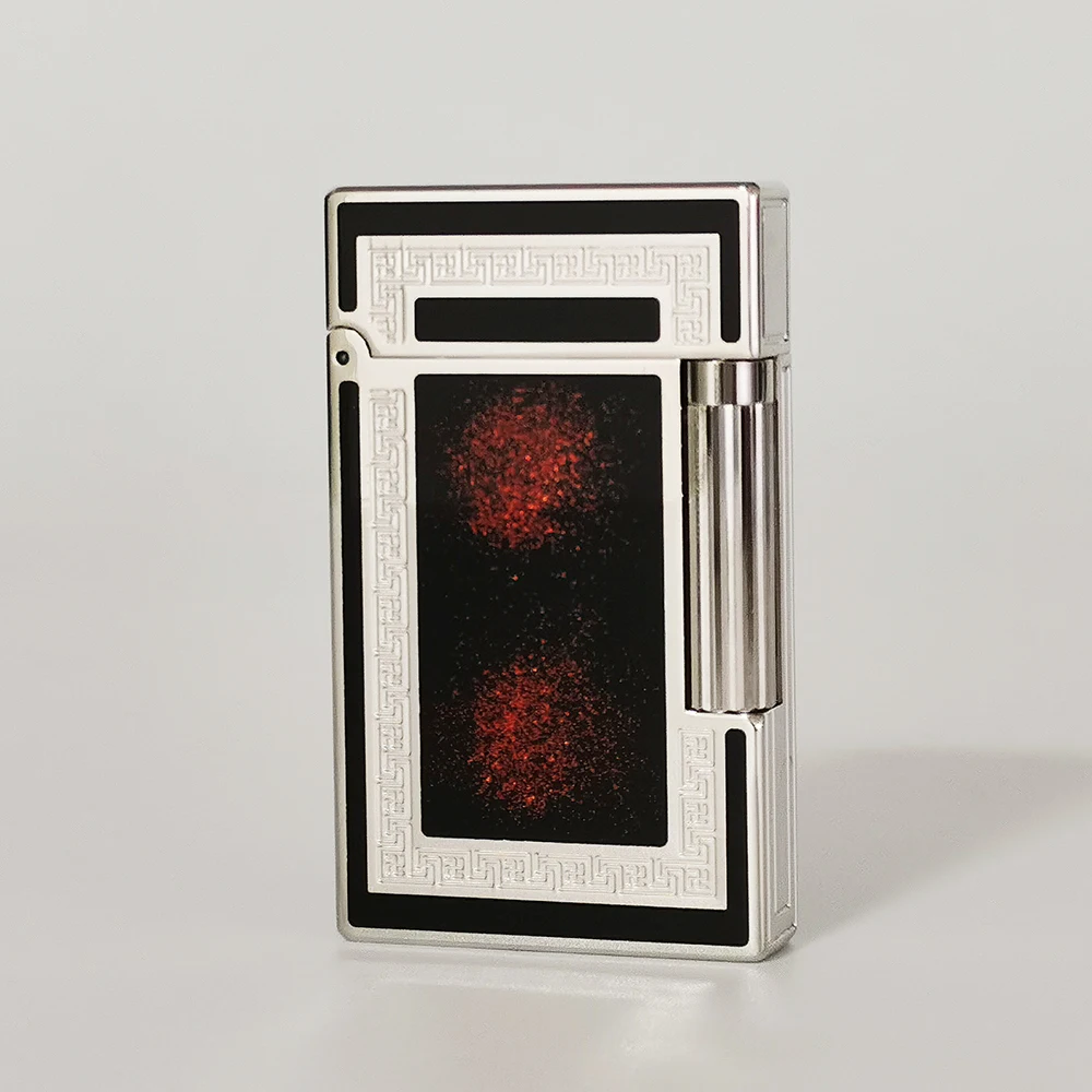 Luxury Ligne2 Lighter Brass Lacquer Smoking Tobacco Tools Cigarette Accessories Men Gift Collections Butane Gas 5