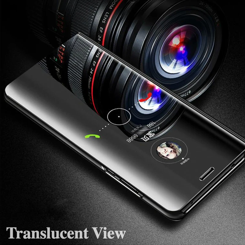 Elegant Smart Mirror Flip Case - Premium Protection