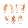 1/64 Figures Mini People Model 1/64 Diorama Figurines for Model Train Layout Architectural Building Diorama Layout Decoration 1