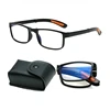 Folding Reading Glasses with Box for Men Women Anti Blue Light Portable Eyewear TR90 Farsight Eyeglasses Diopters +1.0 To +4.0