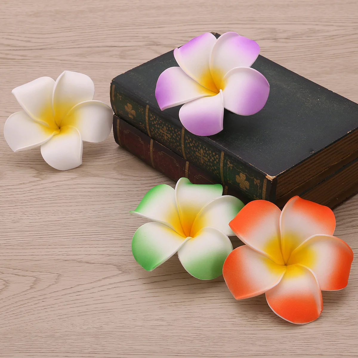 

12 Pieces Headgear Travel Hair Clip Flower Clips for Hawaiian Flowers Accessories