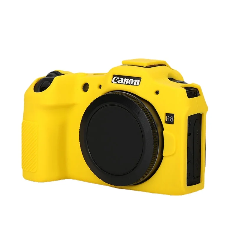 Protezione della copertura del corpo della custodia della fotocamera della pelle dell'armatura in Silicone R8 per fotocamera digale Canon EOS R8  44