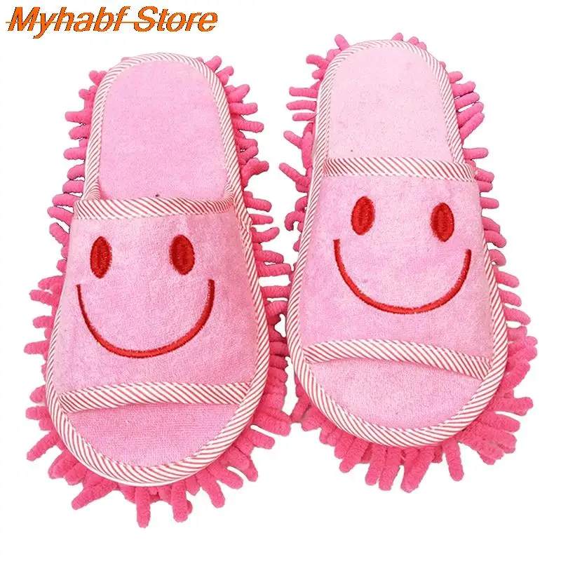 Microfibre Mop Slippers Washable Lazy Mopping Slippers Microfiber Cleaning Floor Dusting Detachable Mop Shoes Household Floor Cleaning Tools