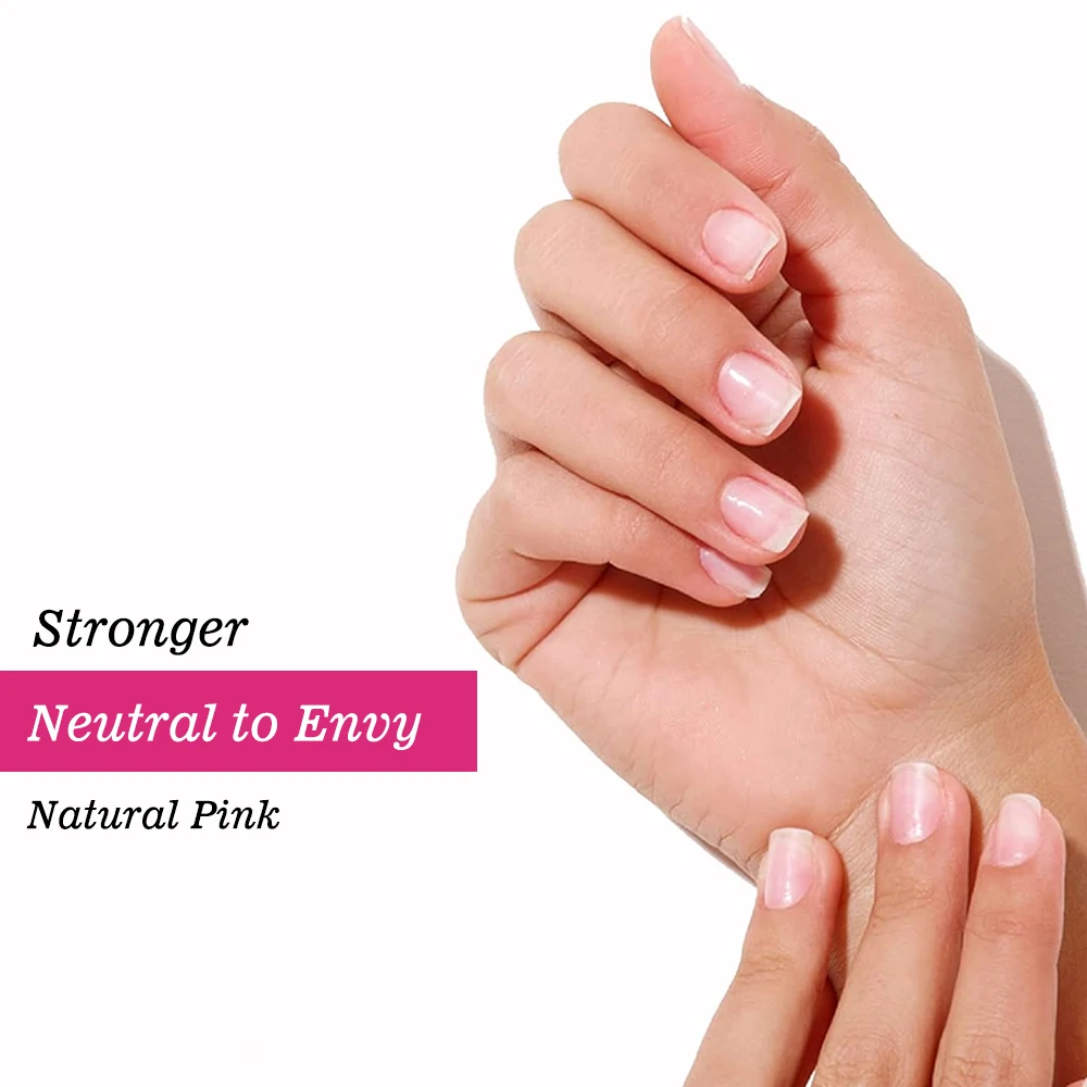 Tinovo Uno Nail Strengthener Natural Pink Color Neutral Envy 12ML Quick Dry Nail Growth Base Oil Polish Manicure Art