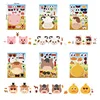 6 Sheets/Set Farm Animals Assembled Sticker Kids DIY Make Animal Facial Expression Stickers Creative Toys Gift 2