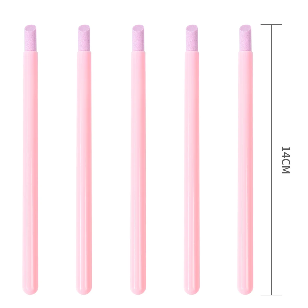 KADS 5/10 Pieces Pumice Stone Sanding Nail File Tools Cuticle Stone Pusher Sanding Sticks Nail Art Pen Cuticle Remover Tool