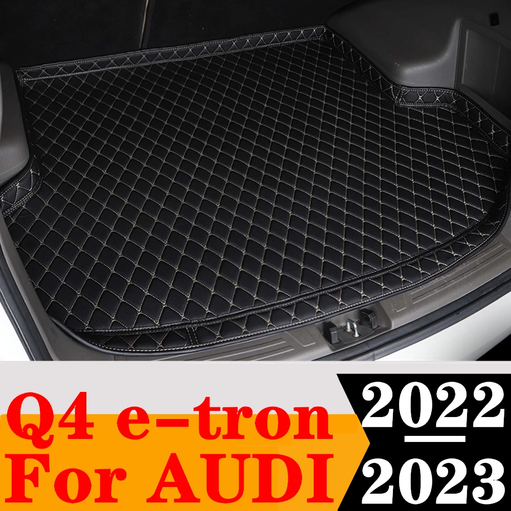 

Высококачественный коврик для багажника автомобиля для AUDI Q4 e-tron 2023 2022, подходящий под заказ багажный поднос XPE, коврик для багажа, задний подкладка для груза, защитный ковер