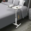 Rolling laptop sofa table, bed food tray table stand, height and angle adjustable, podium table, computer table 5