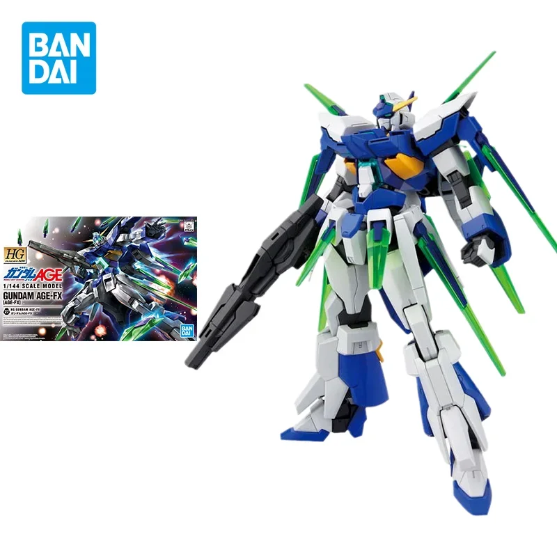 

Bandai Gundam Model Kit Assemble Figure HG AGE Gundam AGE-FX Ultimate Form AGE-27 Anime Characters Collectible Children's Toys