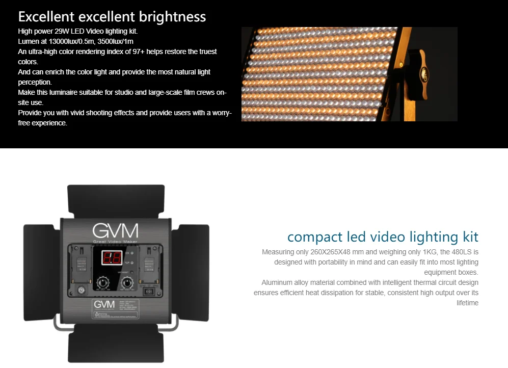 480LS Photographic Lighting Professional Photography Studio Light Flood Light Le