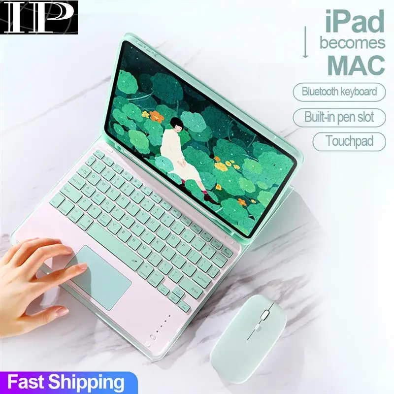 Tastiera Touchpad Per Ipad Case Mouse Ipad Pro 9.7 10.5 11 2021 Air 2 3 4 10.9 10.2 2023 10Th 9Th 8Th 7Th 6Th Generation Cover