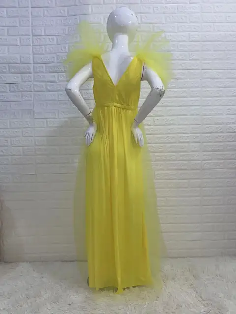 Vestito Maternità Lungo Con Scollo A V - Abito Sposa In Pizzo, Per Foto, Cerimonie, Nero O Bianco - Foto 12