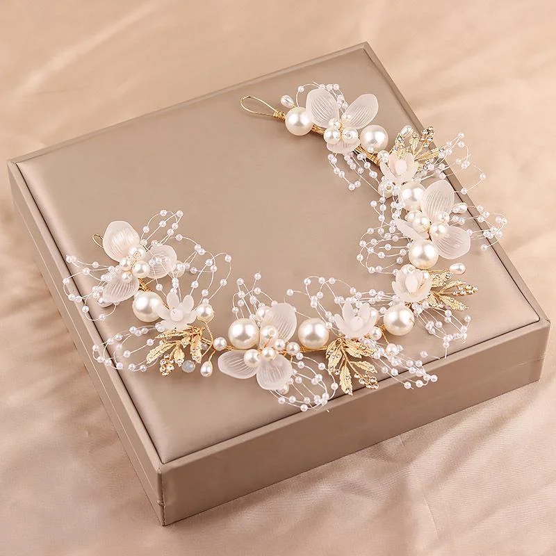 Neue Kinder Kranz Headbreads Prinzessin Tiara Krone Dekoration Braut Brautjungfer Hochzeit Fotografie Urlaub Foto Kopfschmuck – Detail 6