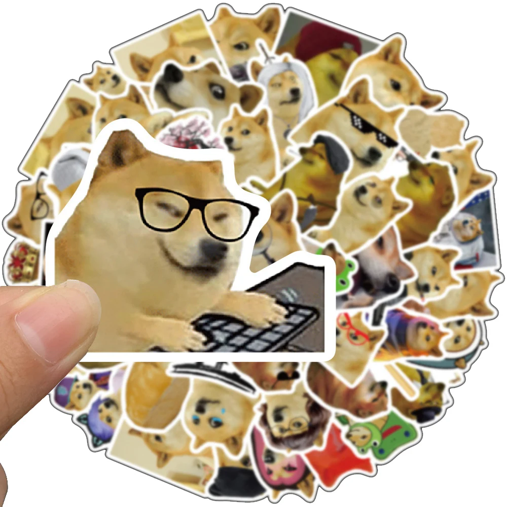 Creative Funny Dog MEME Stickers Cartoon Graffiti Decals DIY Motorcycle Suitcase Luggage Cute Waterproof Sticker Toy 10/30/50pcs cartoon stickers