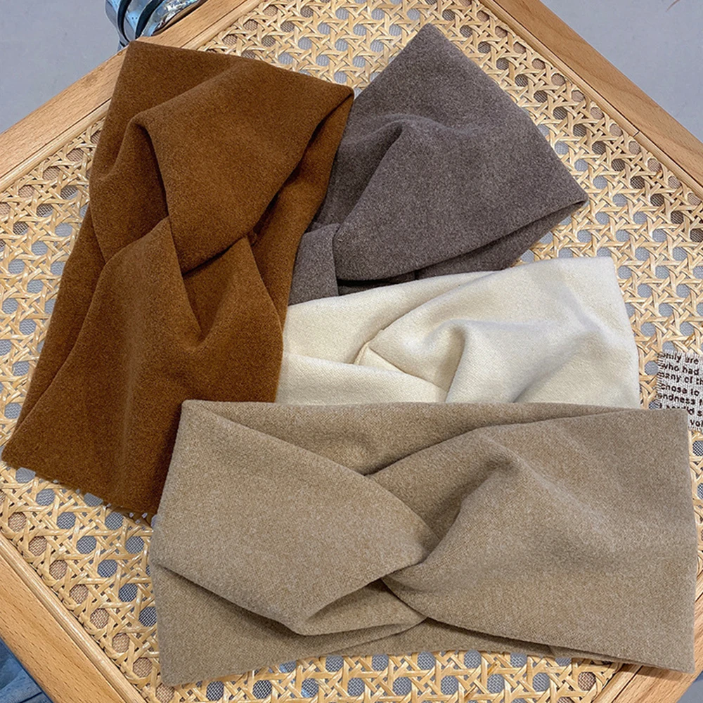 Wide Cotton Stretch Bandage Headband Image 6