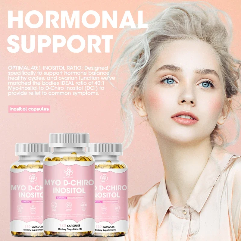 All-Natural PCOS Supplement-Myo-Inositol & D-Chiro Inositol 40:1 Blend -Hormone Balance & Healthy Ovarian Support for Women