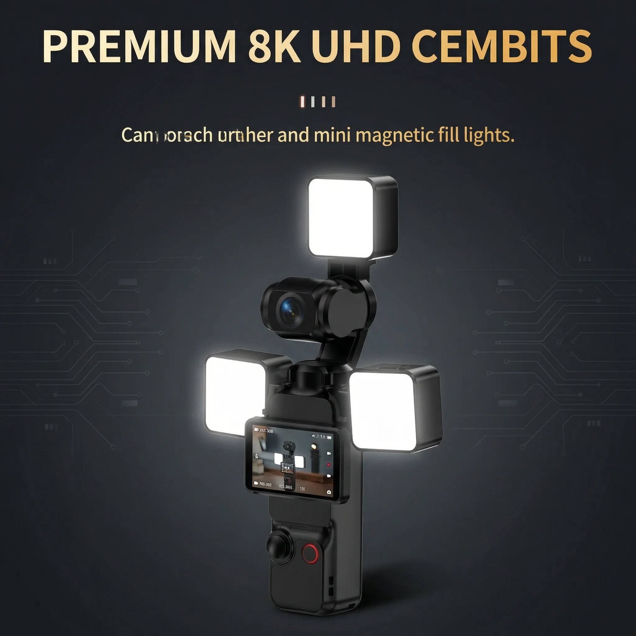 Kit Lumière Magnétique 3 Couleurs pour DJI Osmo Pocket 3