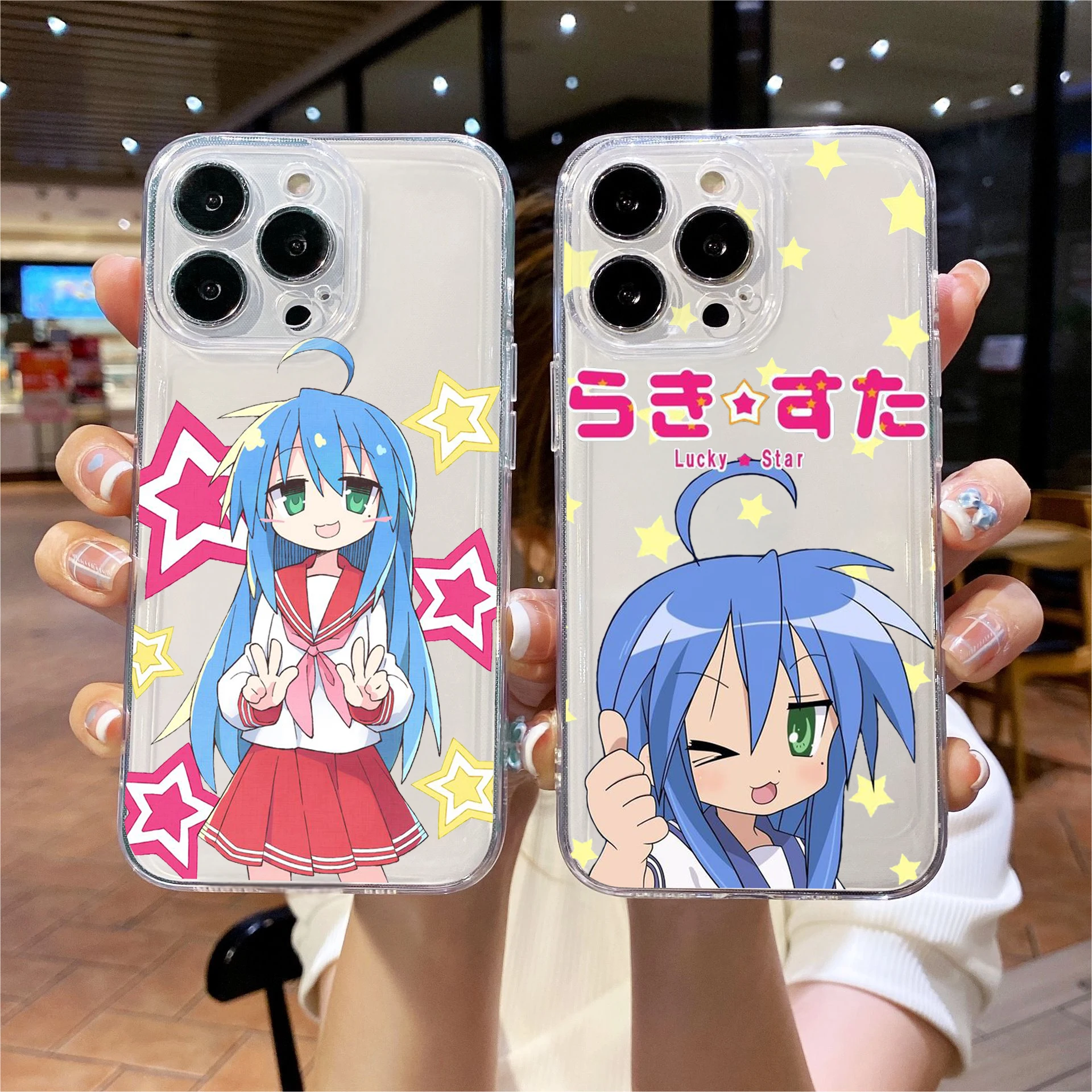 Kawaii Anime Lucky Stars Soft TPU Phone Case