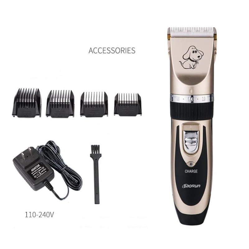 Electric Hair Clipper For Dogs Cat Professional LCD Screen Pet Trimmer Clippers Rechargeable Electric Trimmer BaoRun P2