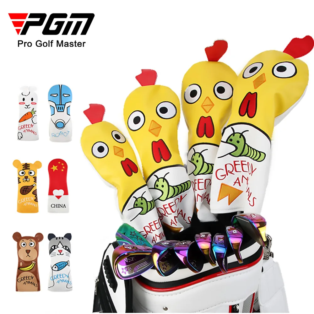 4pcs-pgm-golf-club-head-cover-1-3-5-ut-rod-protector-male-female-kids-waterproof-cartoon-rod-cover