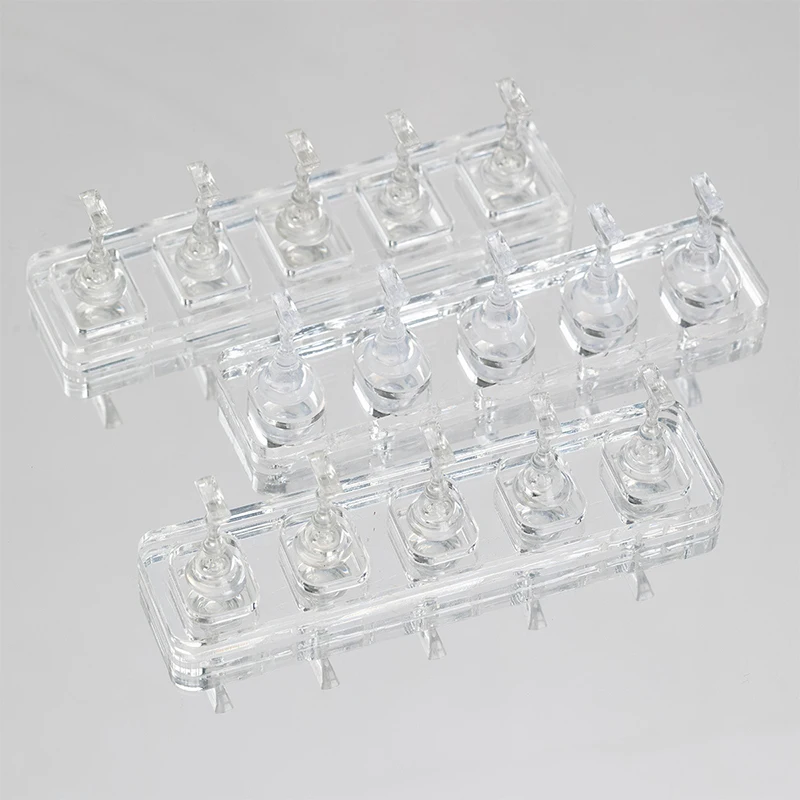 1/5/10 그리드 네일 스탠드 비자성 인조 네일 팁 홀더, 캣아이 젤 프레스온 네일 디스플레이 랙, 아크릴 네일 페인팅용