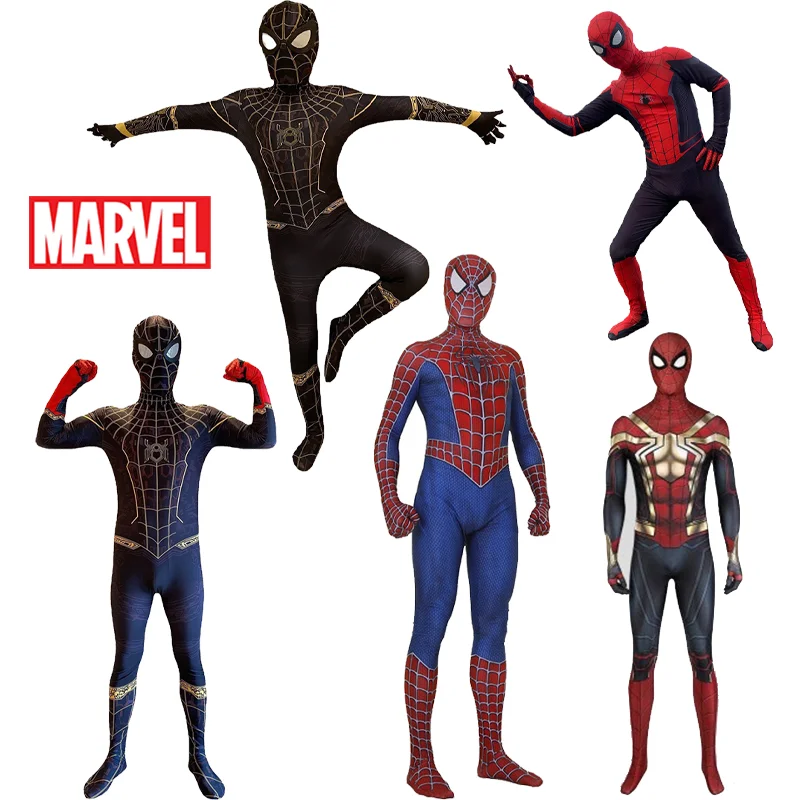 Disney Marvel Adult Spider-Man Remy Tony Collant Cosplay Miles Hero No Return Cos Costume Intero Costume Da Festa Di Halloween