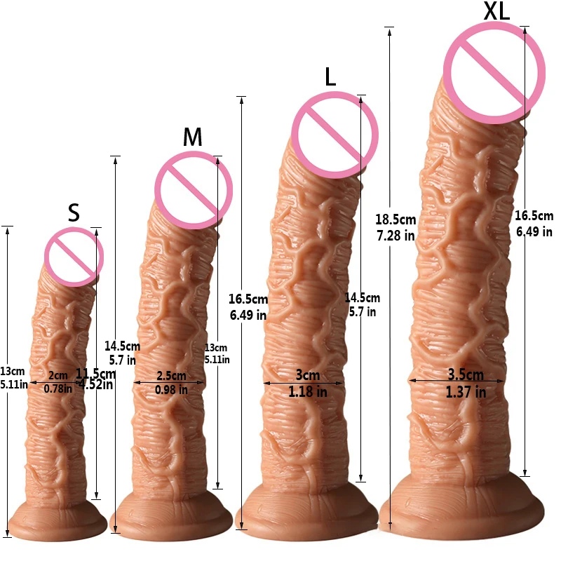4 Sizes Simulation Dildo Big Penis Sex Toy Female Vaginal Anal Masturbator Dick With Suction Cup Anal Dildos for Women Massage for sex toys