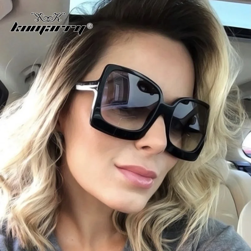 

KUMARRY Women's Sunglasses Vintage Sun Glasses Brand Designer Sunglass Outdoors Goggles Large Frame Eye Wear gafas de sol UV400