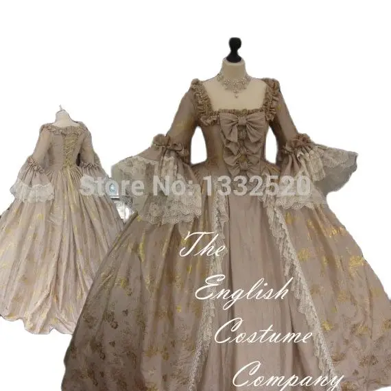 Rococo Marie Antoinette Dress Colonial Georgian 18th Century Fully Boned Authentic Bust Dress The Ultimate