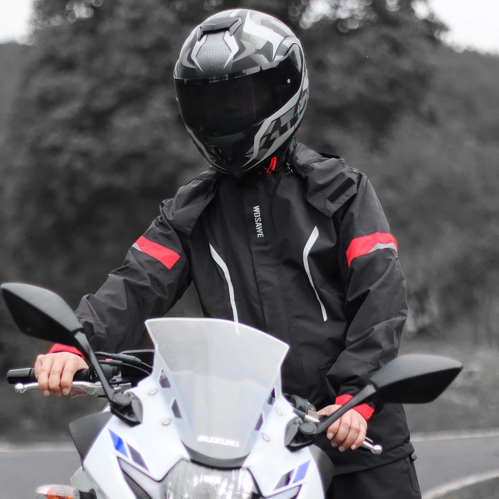Motorcycle Raincoat Jacket Unisex Waterproof Motocross Suit Hiking Coat motorcycle jacket,motorcycle raincoat,raincoat suit,bike raincoat,hiking jacket