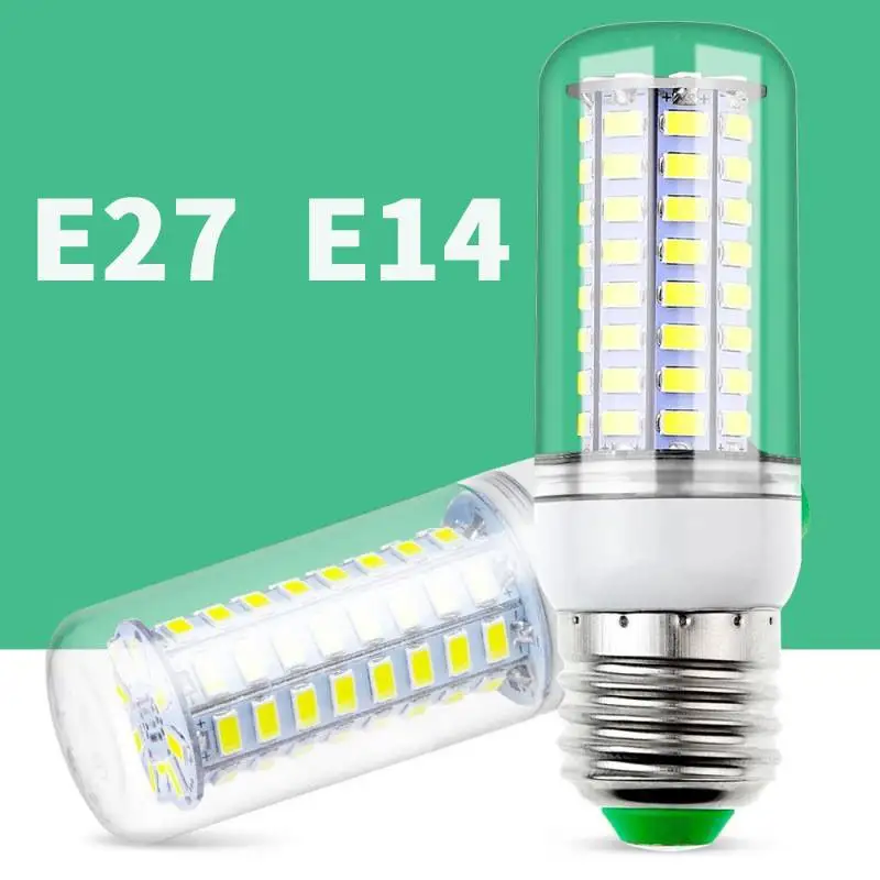 E27 E14 Lampadina A Led 24 36 48 56 69 72 Leds Smd 5730 220V Lampada Led Lampada Lampadario Candela Led Bombilla